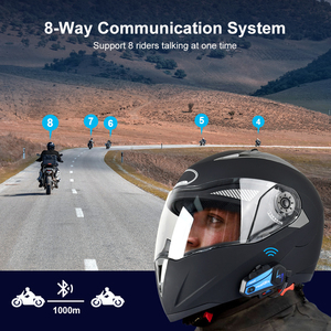 2 Piezas <span class=keywords><strong>M1</strong></span>-<span class=keywords><strong>S</strong></span> PLUS <span class=keywords><strong>Intercomunicador</strong></span> para Motocicleta de 10 Personas, 2000M, Accesorios para Motocicleta, <span class=keywords><strong>Intercomunicador</strong></span> para Casco - Product Image 2