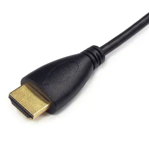 Male to Male Micro HDMi-Compatible to HDMi 14+1 Pin Converter Cable Cord