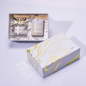 2023 di vendita calda da 100g di candela <span class=keywords><strong>e</strong></span> 100ml di profumo di olio essenziale di Reed Set di bottiglie di vetro Set di olio di profumo - Product Image 2