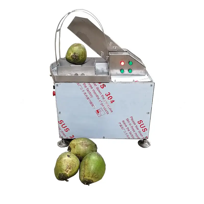 Recolector de agua de coco eléctrico, máquina de corte de vegetales y frutas grandes, con cuello Halter