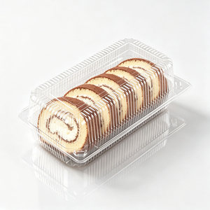 Contenedor Desechable Transparente de PET para Pasteles, Croissants, Muffins, Donuts, Bizcochos Suizos, Venta al por Mayor y Menor, OEM - Product Image 1
