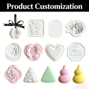 Tabletas Aromáticas de Yeso Personalizadas al por Mayor para el Hogar, Piedra de Yeso Perfumada, <span class=keywords><strong>Ambientador</strong></span> Colgante para Habitaciones y Coches, Difusor de Esencias - Product Image 3