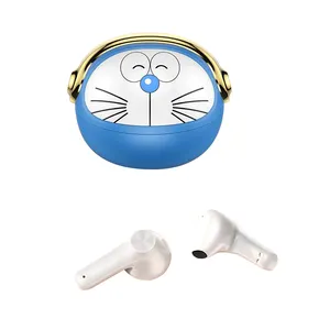 Kustom Logo earbud Label pribadi Earphone gigi biru 1 buah produsen