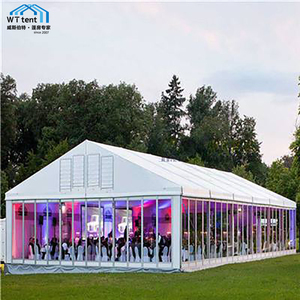 9x15m 9x18m décoration de mariage fournitures personnalisé <span class=keywords><strong>barnum</strong></span> hangar gonflable auvents pour événements en plein air cérémonie bâche - Product Image 1