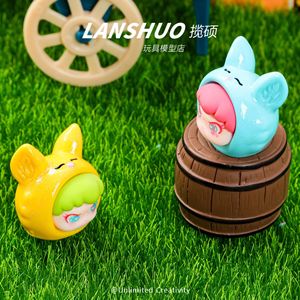 ชุดเครื่องประดับเรซิ่นรูปสุนัขจิ้งจอกน่ารัก สีพื้น แบบการ์ตูนจิ๋ว 3 มิติ สำหรับตกแต่งโทรศัพท์มือถือและของตกแต่งโต๊ะทำงาน - Product Image 2