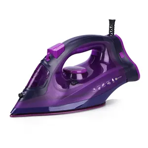 2200w portable red black cordless steam iron electric