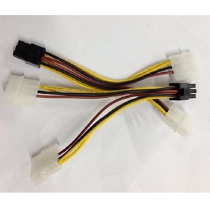 4Pin To 6Pin Pcie <b>Power</b> <b>Adapter</b> Cable For Graphics Card Dual 4P To 6P Connector - Product Image 2