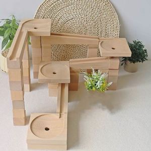 Pista de Canicas de Madera para Niños, Juego de Pistas de Canicas Enrolladas, Laberinto de Canicas de Madera, Pista de Rodillos con Rampas, Regalo de Cumpleaños - Product Image 4