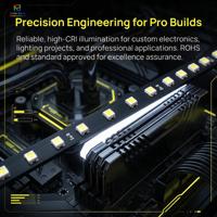 WS2812B/SK6812 3528 Puce LED numérique blanche à haute efficacité avec circuit intégré SMD LED pour éclairage décoratif Fabricant OEM
