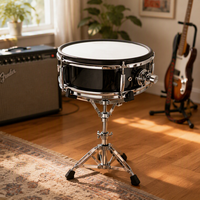 Pad de batterie électronique 12 pouces avec double déclencheur, coque en bois, tête de déclenchement à six points et jante de percussion, prise jack standard