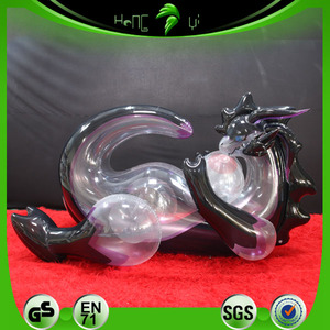 ของเล่นมังกรดำใสพองลม Hongyi ของเล่นการ์ตูนมังกร <span class=keywords><strong>Goodra</strong></span> ใสพองลม สำหรับความสนุก - Product Image 2