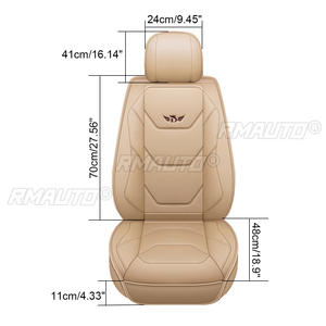 NOUVEAU Housse de siège avant universelle de luxe en cuir PU, protection de coussin 5D, tapis antidérapant, imperméable pour Lada, pour Ford, pour BMW - Product Image 6