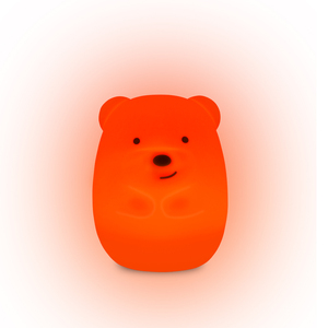 Superbe led pépinière veilleuse ours plombe silicone ours animal veilleuse lampe tactile abs PC silicone - Product Image 5