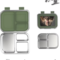 Aohea Boîte à bento portable en acier inoxydable durable, vente chaude, boîtes à bento compostables, contenants alimentaires, boîtes à lunch