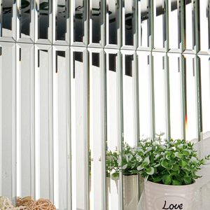 Bán Hot Bạc beveled cạnh dải Gương thủy tinh Gạch Mosaic <span class=keywords><strong>12x12</strong></span> inch - Product Image 4