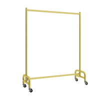 Étagères métalliques MR05 pour centres commerciaux, présentoirs de vêtements détachables, cintres métalliques durables en tuyau de fer peint