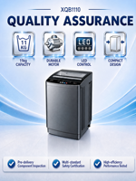 11kg All-In-One Washer Dryer Plastic Housing Automatic Control Electric English Class a Energy Efficient Household Hotel