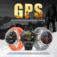 Reloj Inteligente, Llamadas, Posicionamiento GPS, Resistente al Agua, Batería de Gran Capacidad, 1.7 Pulgadas, Multifuncional para Deportes al Aire Libre y Correr