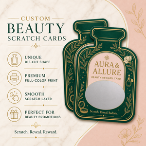 Carte à gratter écologique en relief, personnalisable avec logo, impression sur papier d'art, sérigraphie, carte de vœux à gratter – Vente en gros - Product Image 3