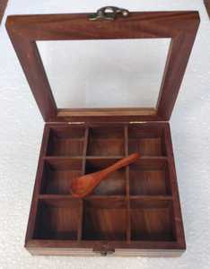Premium Quality <b>Wooden</b> Masala <b>Box</b> for Kitchen Home and Restaurant Use Available for Worldwide Supply - Product Image 4