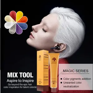 Lightening up and removing natural pigment and artificial pigment Argan Oil Permanent Hair Color Cream