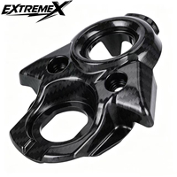 Couverture de console centrale à motif en fibre de carbone, garniture décorative de style racing pour Sur-Ron S/X