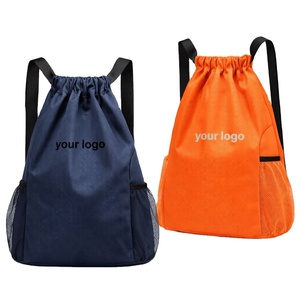 Bolsa de Satén y Organza Personalizada con Cordón y Bolsillos Laterales de Malla, Bolsa con Cordón y Logotipo Personalizado para Eventos, Poliéster 210D - Product Image 1