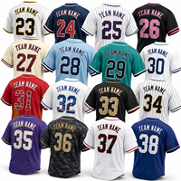 Maillot de baseball personnalisé en gros pour équipe, design rayé et couleur unie, sublimation, séchage rapide, pour hommes et jeunes équipes