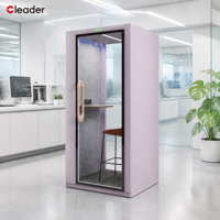 Cabine de bureau acoustique préfabriquée pour l'intérieur, pour l'isolation et l'intimité, idéale pour le travail silencieux et les studios.
