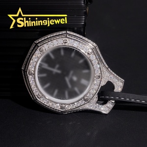 Montre de poche Pop Royal Apolo par Switch Buss Down avec lunette et bracelet en moissanite 925, boîtier de montre Buss Down sur mesure - Product Image 3