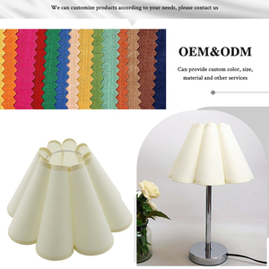 Innenraum-Kunstdesign Antik Modern Minimalistisch Stoff-Tischleuchte Lampenschirm Weiß Plissierter Stoff Lampenschirme - Product Image 4