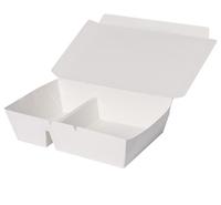 Boîte à repas jetable à compartiments, design personnalisé, vente en gros, type Benton, 3 compartiments