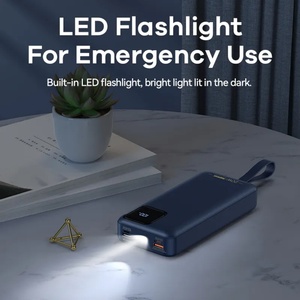 OEM Customized Slim 10000mAh 20000mAh Li-Polymer Battery Portable Power Bank High Capacity Quick <b>Charge</b> Type-<b>C</b> Outdoor Use - Product Image 3