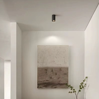 Plafonnier LED COB en aluminium moderne 3000K 4000K 6000K IP20 pour montage en surface, idéal pour chambre, salon, bureau