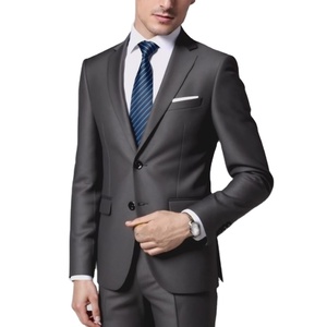 Traje <span class=keywords><strong>de</strong></span> Dos Piezas para <span class=keywords><strong>Hombre</strong></span>, Corte Entallado, Sin Plancha, Cierre <span class=keywords><strong>de</strong></span> un Solo Botón, Estilo Casual, Chaqueta <span class=keywords><strong>de</strong></span> <span class=keywords><strong>Vestir</strong></span> para Negocios - Product Image 3