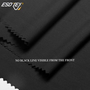 Vải tafta mềm nhẹ dệt trơn, sợi đen ẩn bằng graphene polyester <span class=keywords><strong>20D</strong></span>, chống tĩnh điện, dùng làm lớp lót cho quần áo nữ - Product Image 4