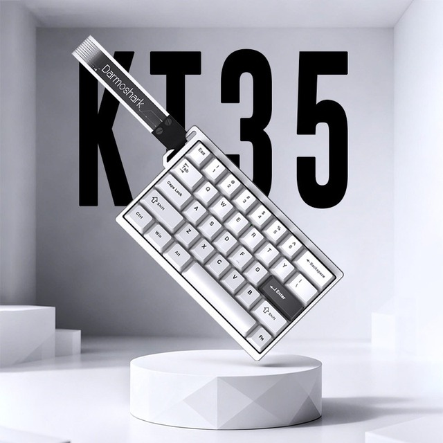 Darmoshark KT35 35% Aluminum Hall Effect Magnetic Switch Gaming Keyboard 8KHz Rapid Trigger One Handed for Valorant CS2 Esports