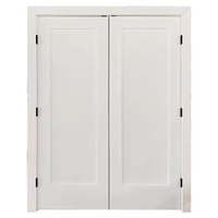 Porte blanche design simple persienne porte shaker style salle de bain porte moderne fournisseur en gros