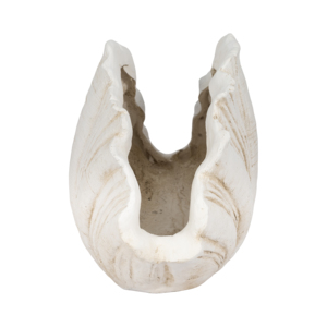 Statuetta decorativa a forma di conchiglia, scultura in resina testurizzata per la casa, il bagno, l'ufficio, il soggiorno. - Product Image 4