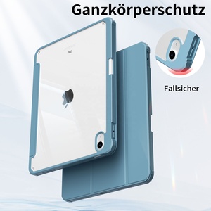Funda para tableta para <span class=keywords><strong>iPad</strong></span> 10th 10,9 pulgadas <span class=keywords><strong>2022</strong></span> para <span class=keywords><strong>iPad</strong></span> A16 2025 11 pulgadas múltiples ángulos de visión Folio Stand Cover con portalápices - Product Image 2