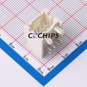 HC-XAD-2*4AW-05 Wire-to-Board Pin Header Bent Lead Through Hole,P=2.5mm Connector 2x4P 2.5mm Right Angle Insert XAD - Product Image 1