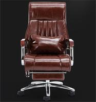 Fauteuil de bureau exécutif moderne et luxueux en cuir, ergonomique, pivotant, inclinable, avec fonction massage