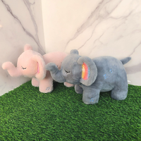 Nouvelle Peluche Éléphant Respirant avec Sons Apaisants et Lumières, Peluche Otter Respirant, Peluche Ours Respirant, Jouets pour Bébés et Enfants