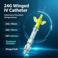 Cannule intraveineuse pour animaux de compagnie 24G avec port d'injection