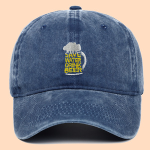 Ngoài Trời Giản Dị Đảng Quà Tặng Mới Tiết Kiệm Nước Uống Bia Vui Từ Bia Cup Hình Thêu Rửa Bông Thể Thao Bóng Chày Cap Hat - Product Image 2