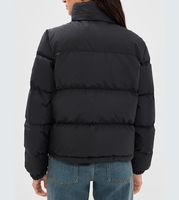Veste matelassée réversible pour femme - Manteau d'hiver imperméable en nylon avec garniture en fourrure