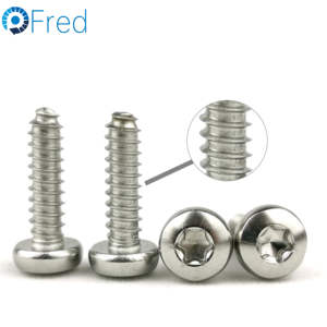 OEM M2 M2.5 M2.6 M2.8 M3 M3.5 M4 M5 Cruz Empotrada Pan Cabeza redonda Material de metal suave Cola plana Tornillos autorroscantes - Product Image 3