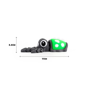 Jouet de calmar articulé imprimé en 3D en PLA Feeron, multicolore, flexible, figurine anti-stress, ornement de bureau créatif, modèle de collection tendance - Product Image 4