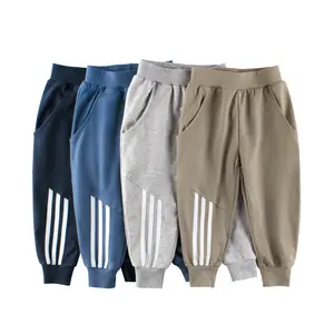 Spring and Autumn Boys Sport Pants Sweatpants Three Lines Pure Cotton Casual Boys Pants Boys Trousers Fashion Kids Jogging Pants
