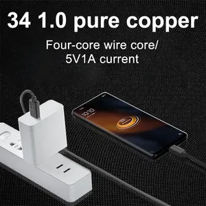 Câbles durables de téléphone mobile android charge rapide type c câble usb câble de données pour huawei pour xiaomi